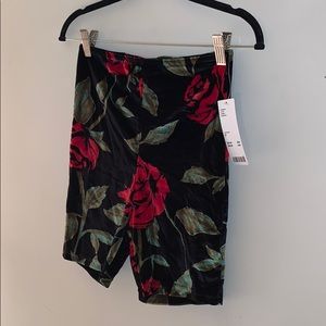 Urban Outfitters velvet biker shorts